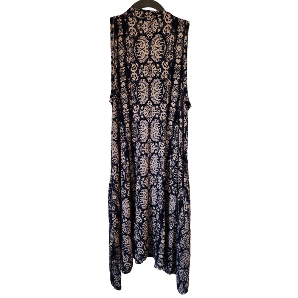 New Anthropologie Maeve Lilt Swing Dress $118 Size Small Navy Blue Marine Rare - Picture 3 of 8